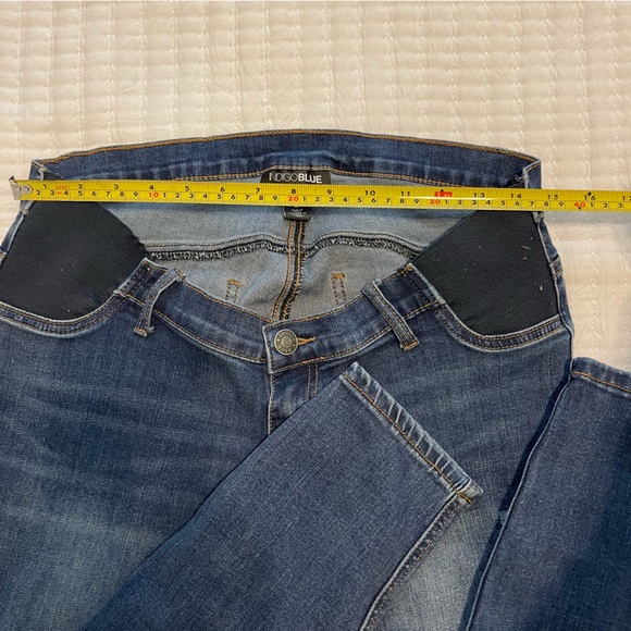 Indigo blue maternity jeans size M - Picture 5 of 6